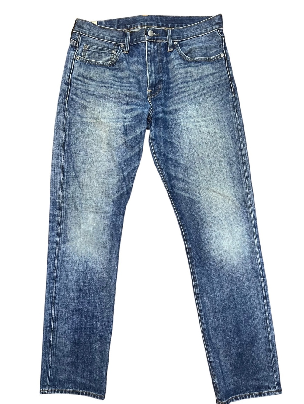 J.Crew 770 Slim Straight Kaihara Denim Jeans Mens 32x32 Medium Wash Japanese